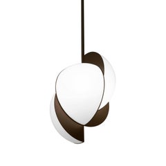 Lara Bohinc, Collision Ceiling Light, Bronze Galvanic White Acrylic, In Stock
