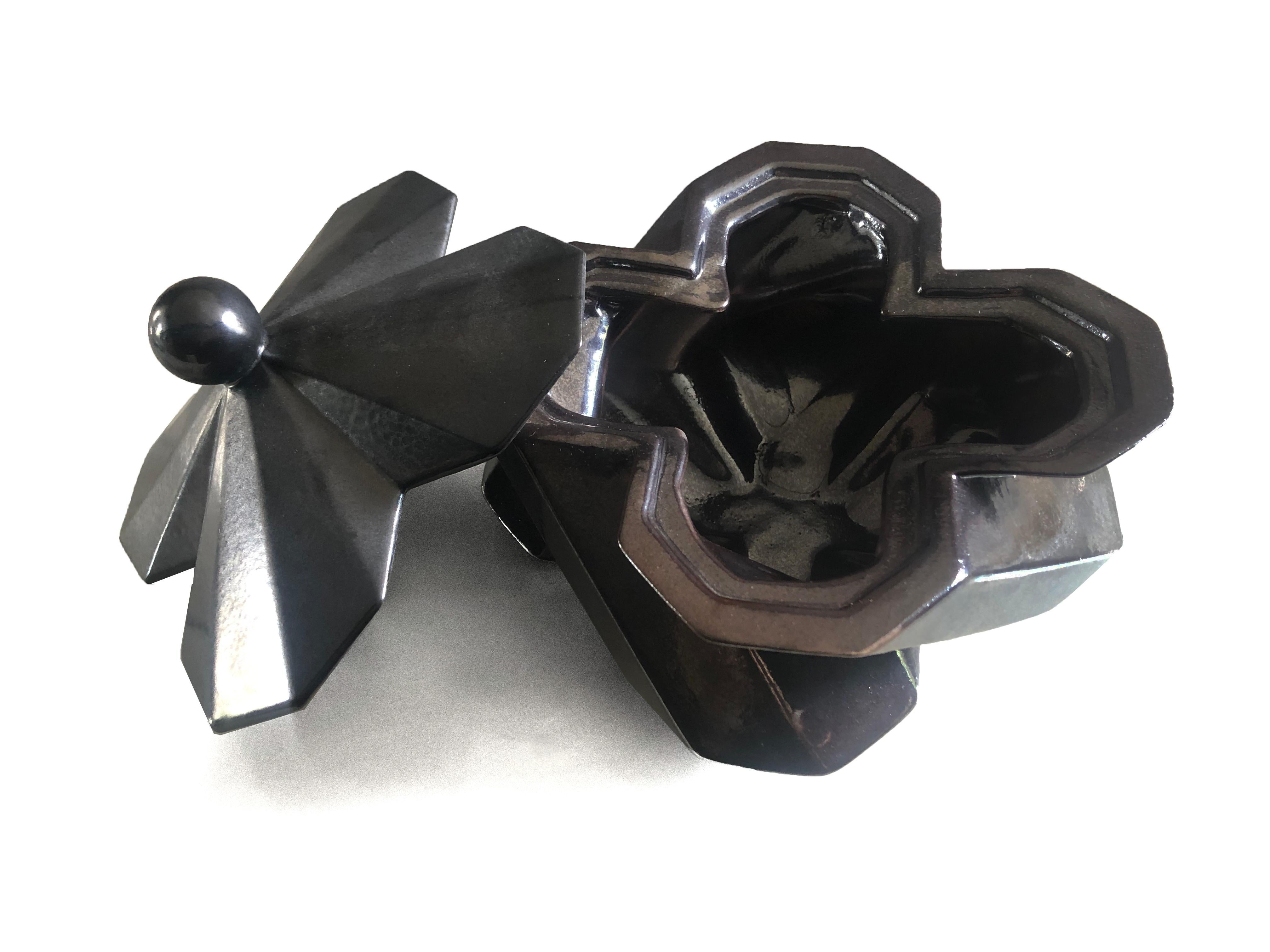 Cast Lara Bohinc, Fortress Treasury Box, Iron Ceramic, in Stock