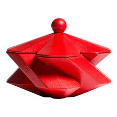 Lara Bohinc, Fortress Treasury Box, Red Ceramic, In Stock