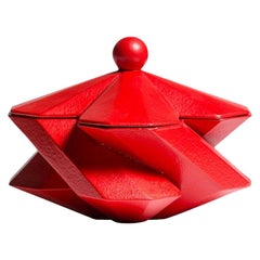 Lara Bohinc, Fortress Treasury Box, Red Ceramic, in Stock