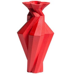 Lara Bohinc, Fortress Spire Vase, Red Ceramic, In Stock