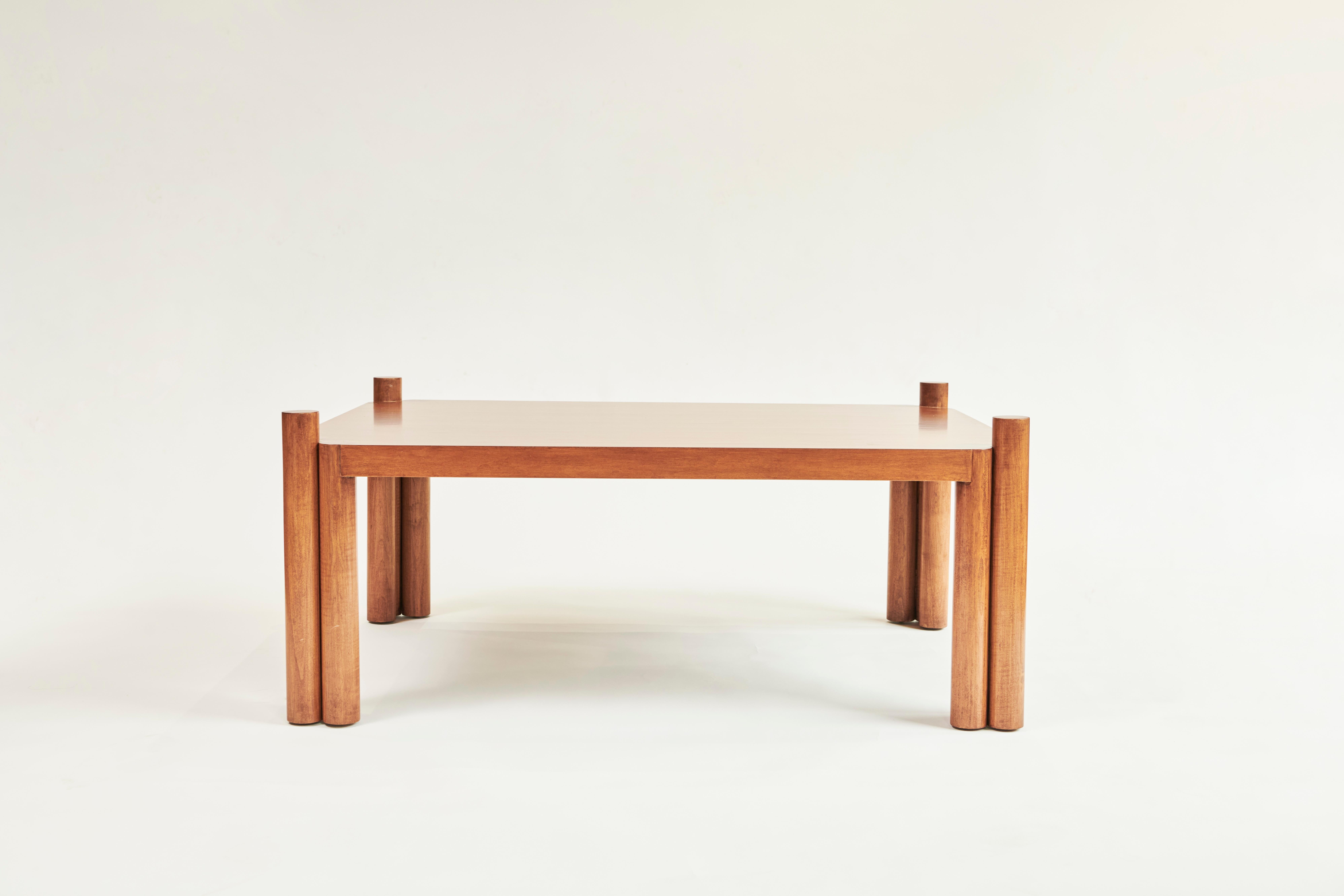Modern Lara Coffee Table, Walnut Table by Christian Siriano For Sale