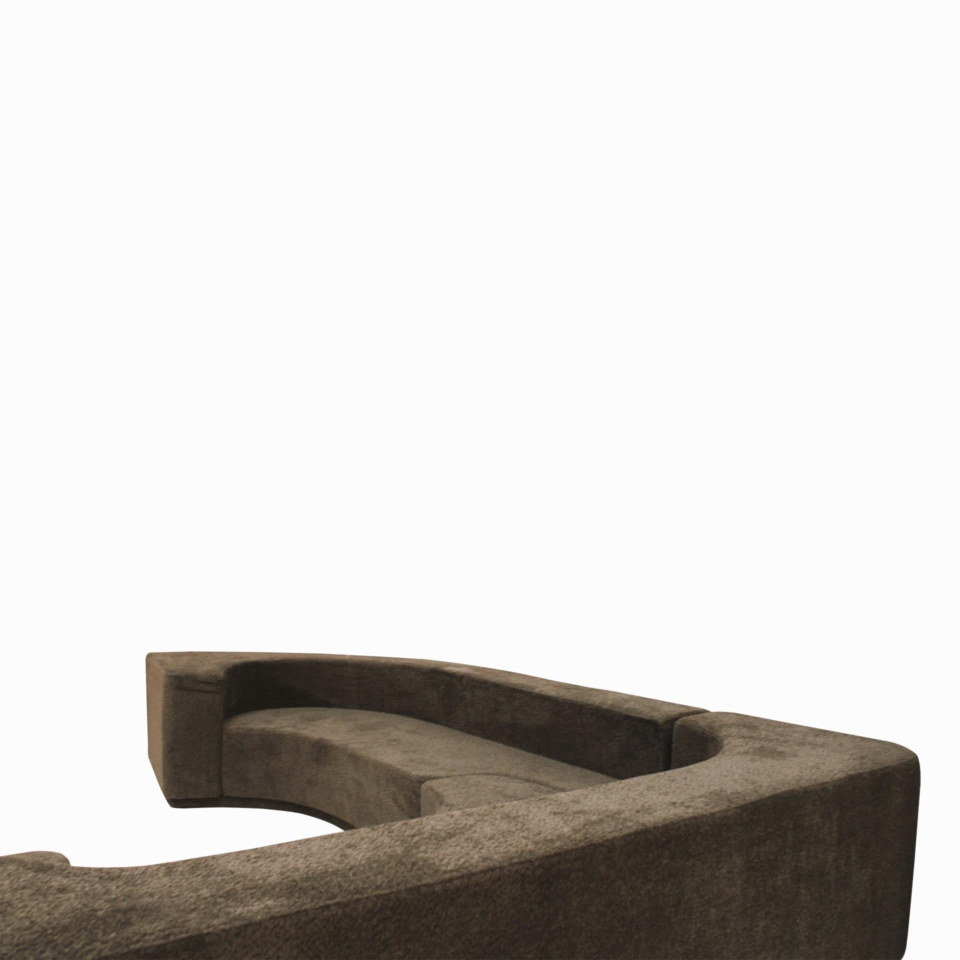 Bouclé Lara Model Sofa by Roberto Pamio and Renato Toso for Stilwood For Sale