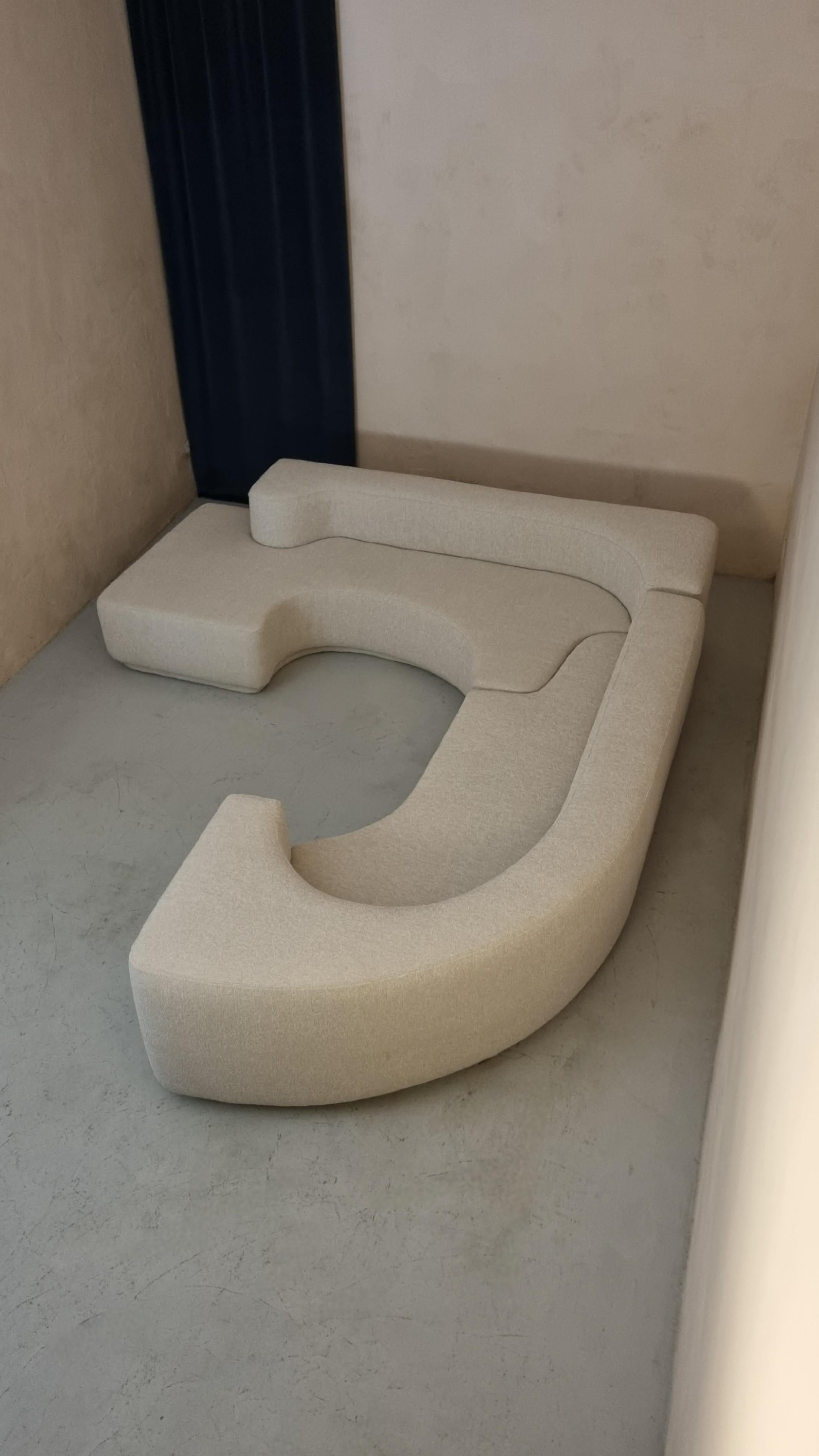 Italian Lara modular sofa designed by Pamio, Toso and Massari  for Stilwood 1968 For Sale