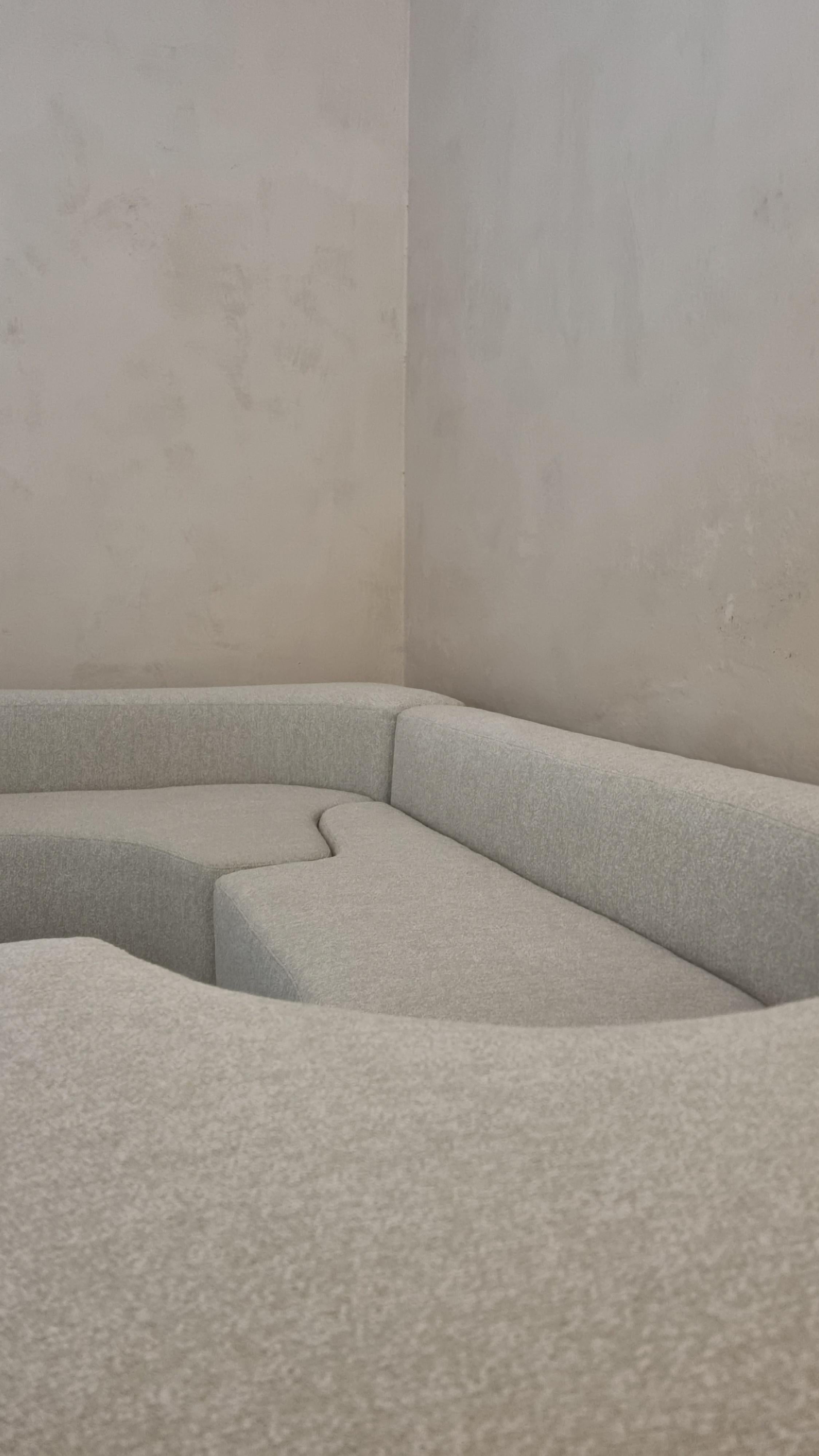 Cotton Lara modular sofa designed by Pamio, Toso and Massari  for Stilwood 1968 For Sale