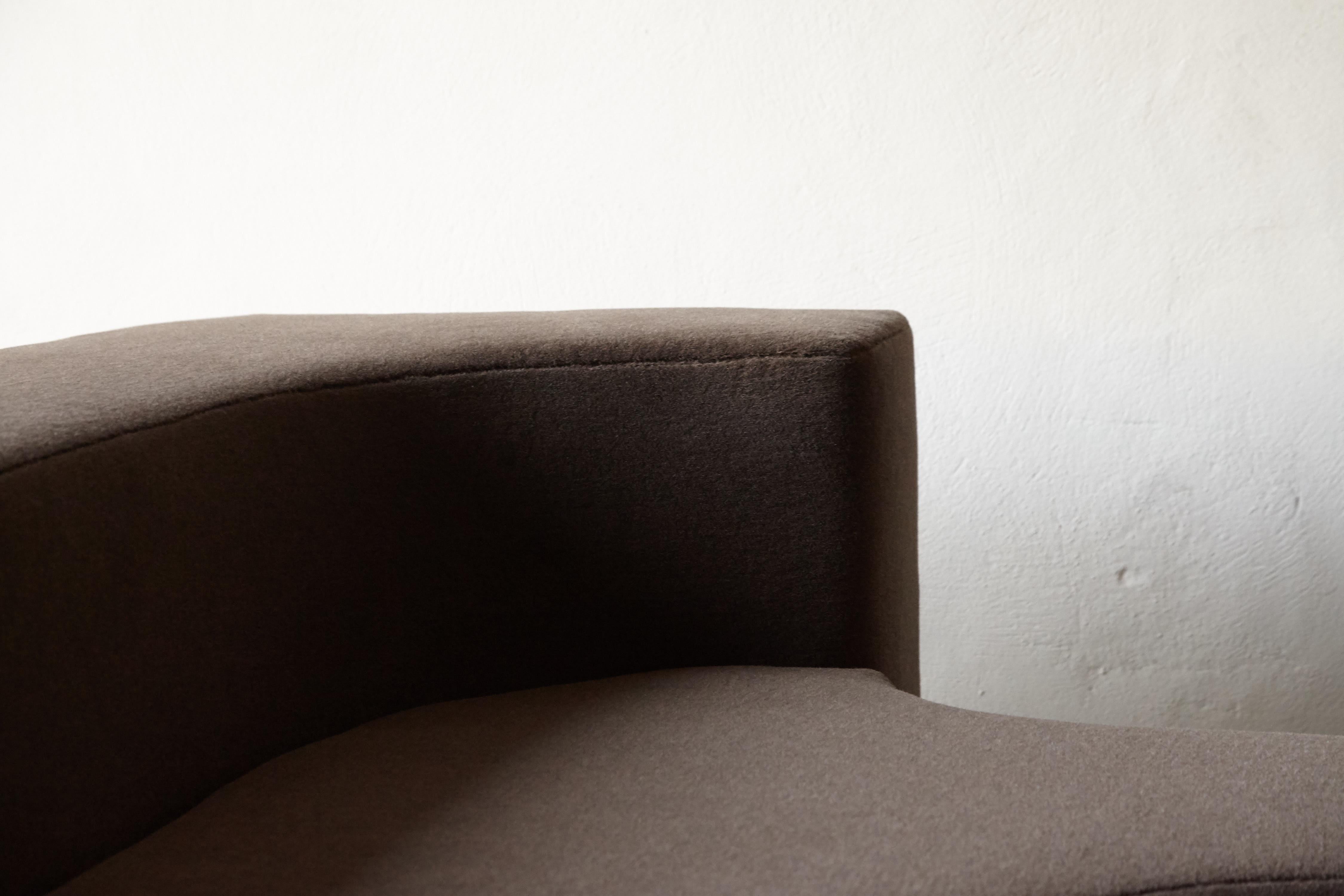 20th Century Lara Sofa by Pamio, Toso and Massari, New Alpaca Upholstery, Italy, 1960s