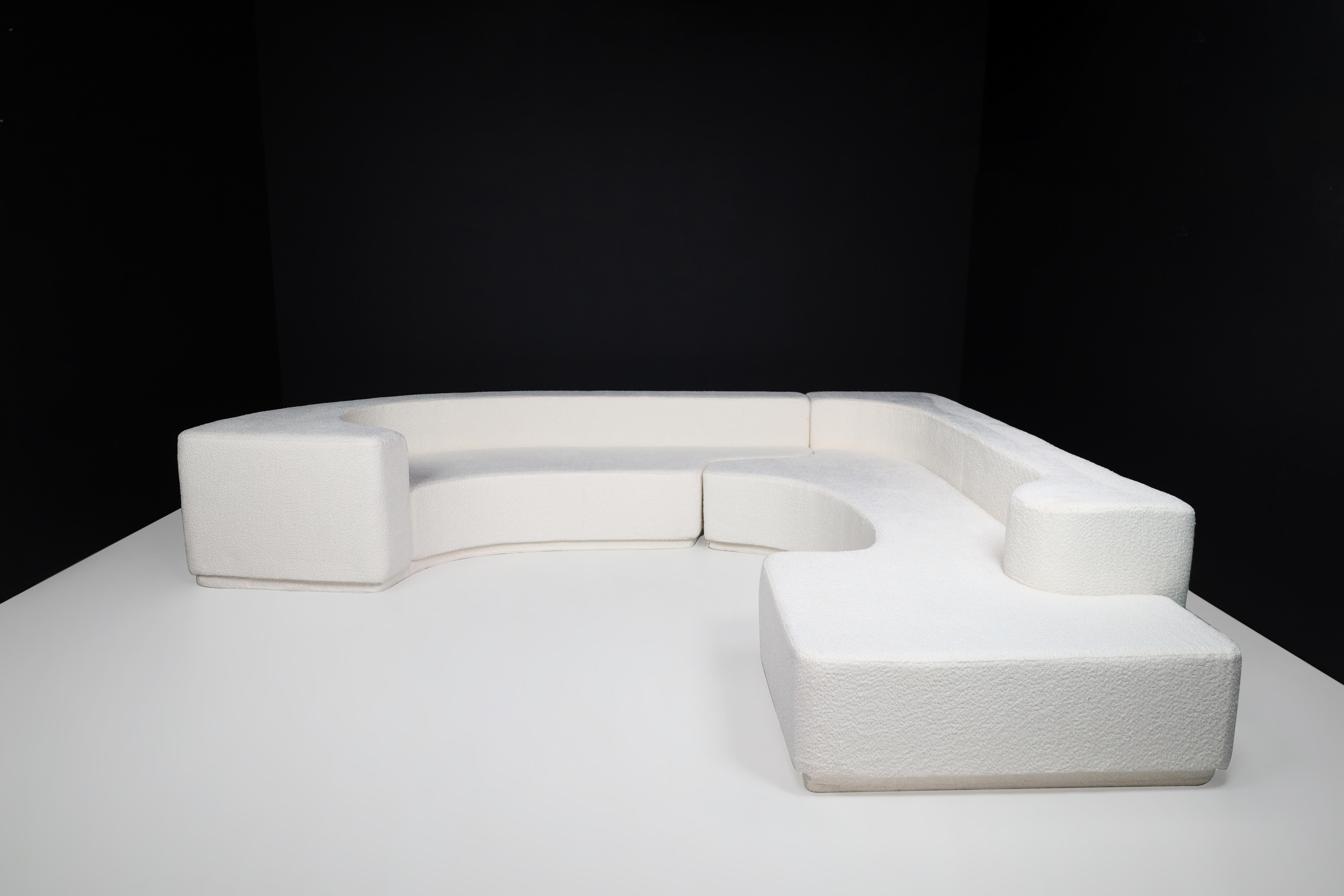 Lara Sofa by Roberto Pamio & Renato Toso for Stilwood in New Bouclé Fabric, 1958 For Sale 8