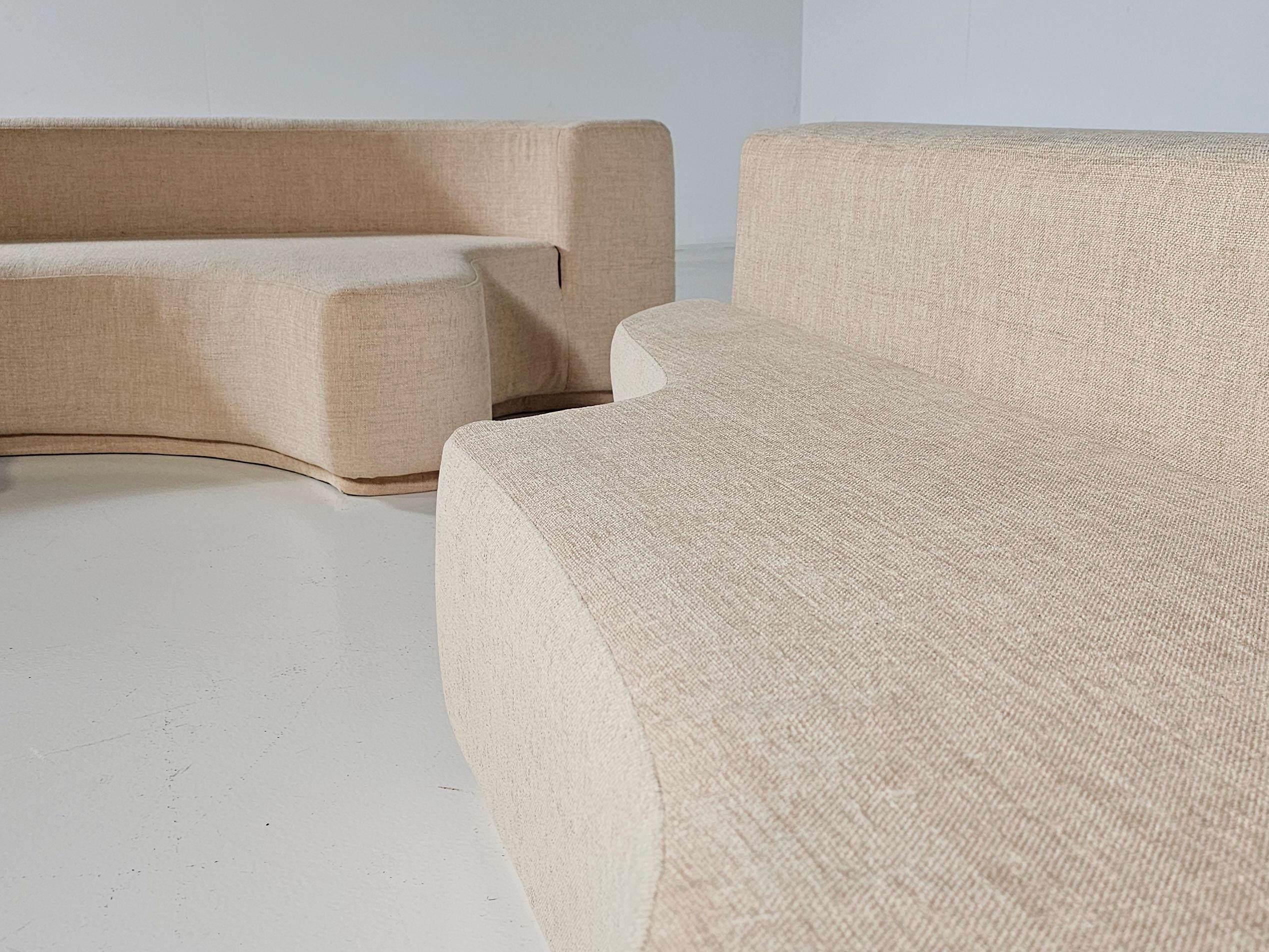 Lara Sofa in beige chenille by Pamio, Toso and Massari for Stilwood, Italy, 1960 6
