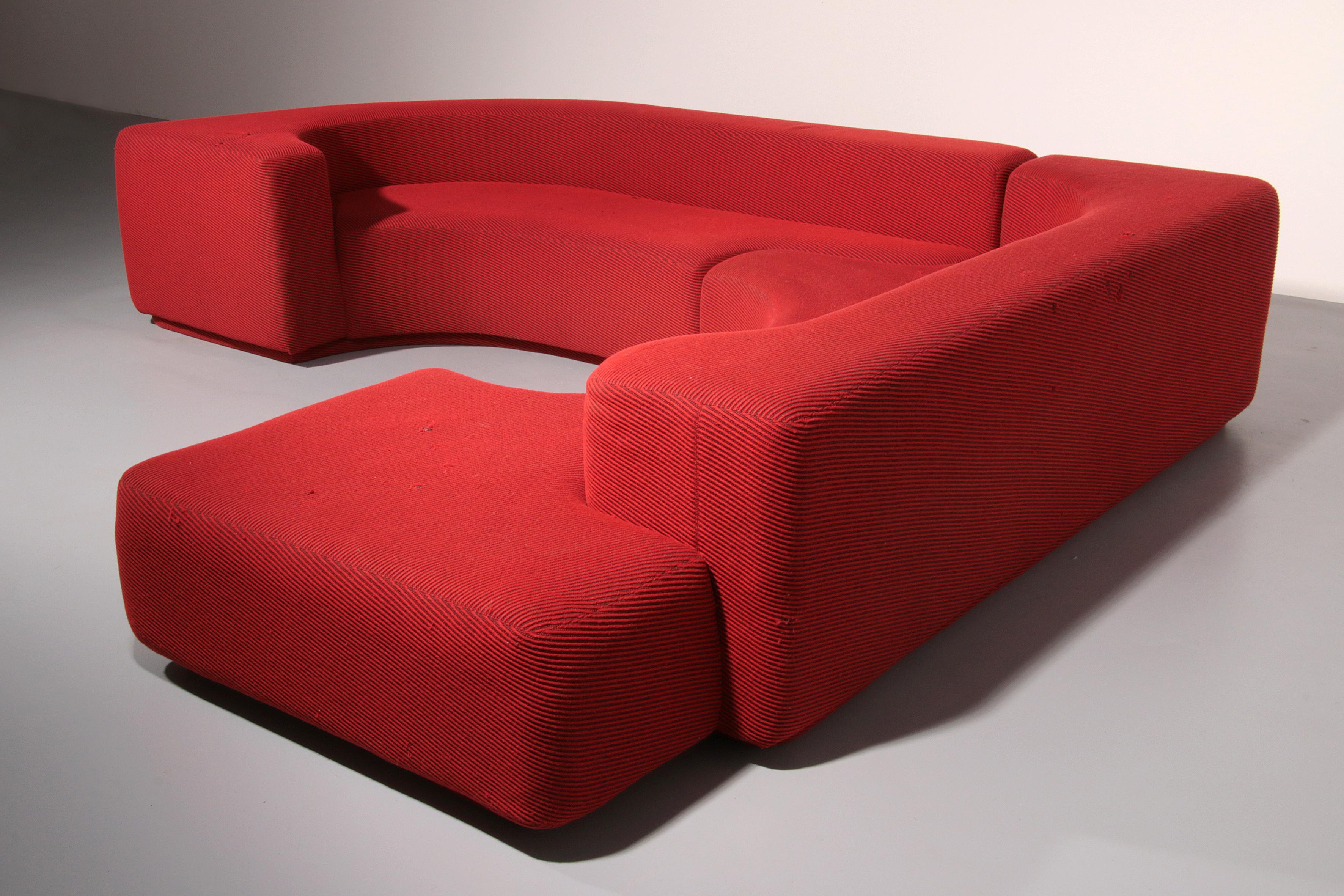 Lara Sofa Roberto Pamio und Renato Toso Stilwood 1958 im Zustand „Starke Gebrauchsspuren“ im Angebot in Oirlo, LI