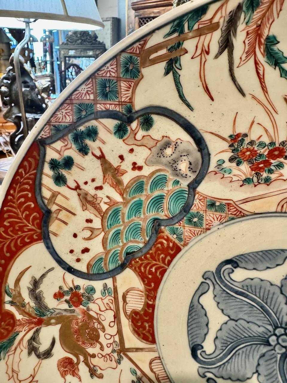 Anglo-japonais Larage - Chargeur Imari du 19ème siècle en vente