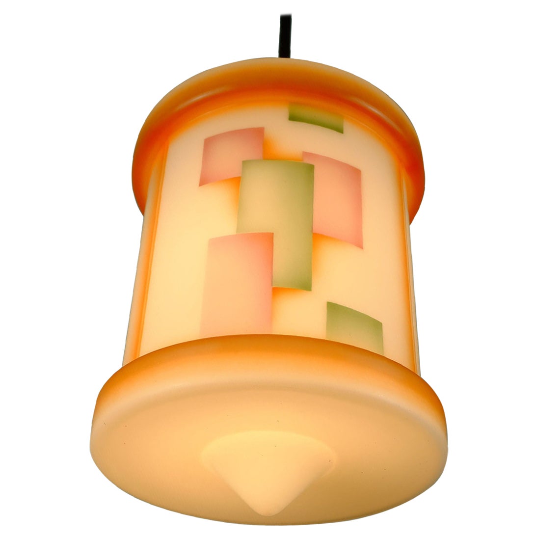 larart déco glass PENDANT LIGHT airbrush design im Angebot