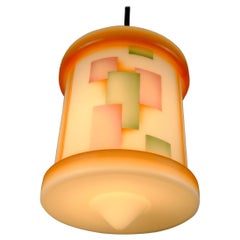 Ciondolo in vetro larart déco LIGHT design ad aerografo