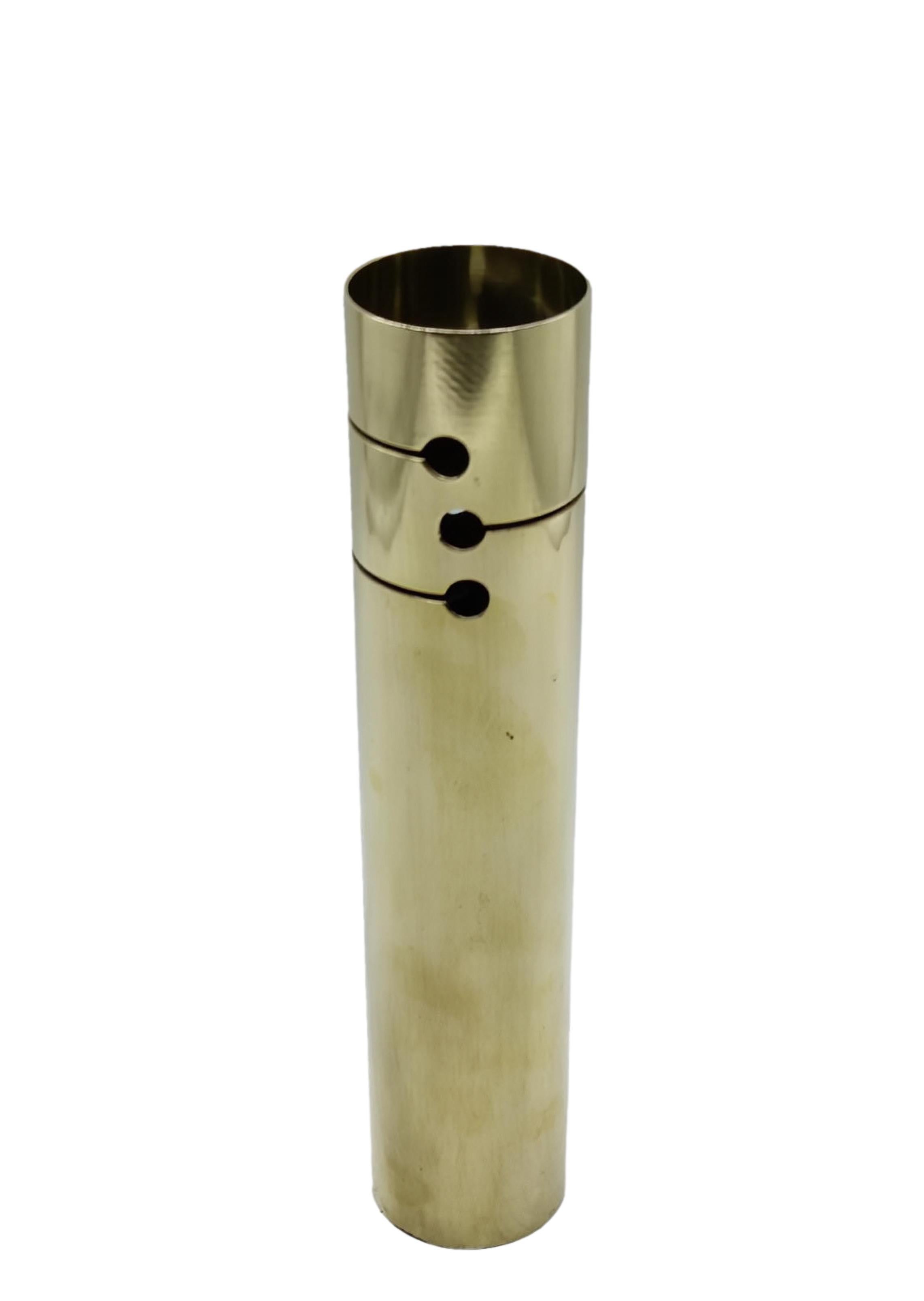 Italian Laras PD Vaso Portafiori in Silverplate, Italia 1970s in vendita