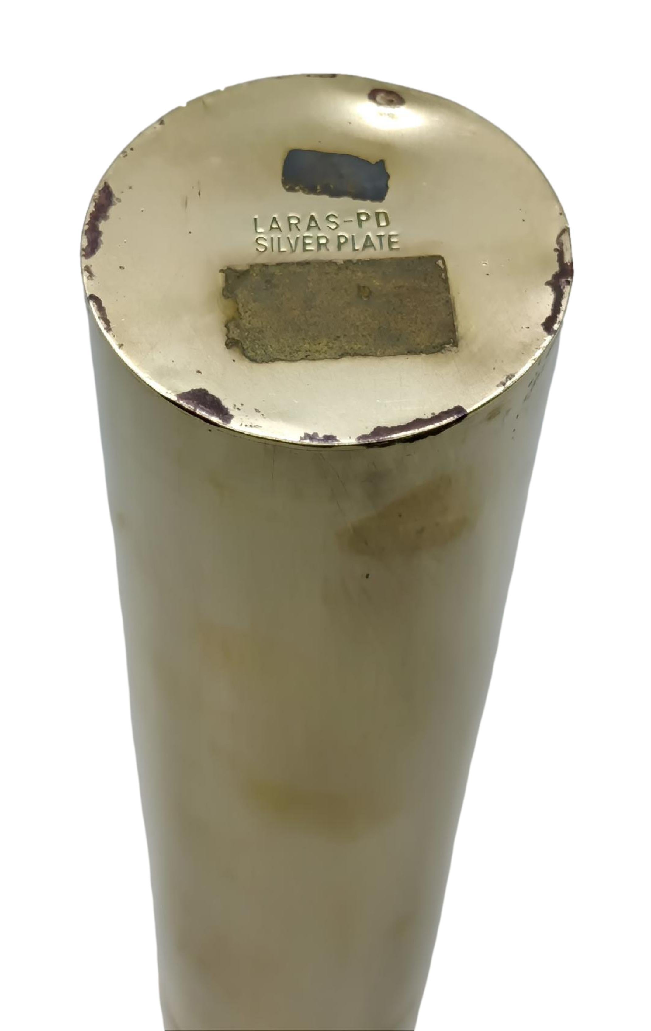 Laras PD Vaso Portafiori in Silverplate, Italia 1970s in vendita 1
