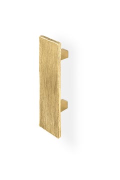 Larch Cabinet Handles - Handcrafted Polished Brass - PullCast