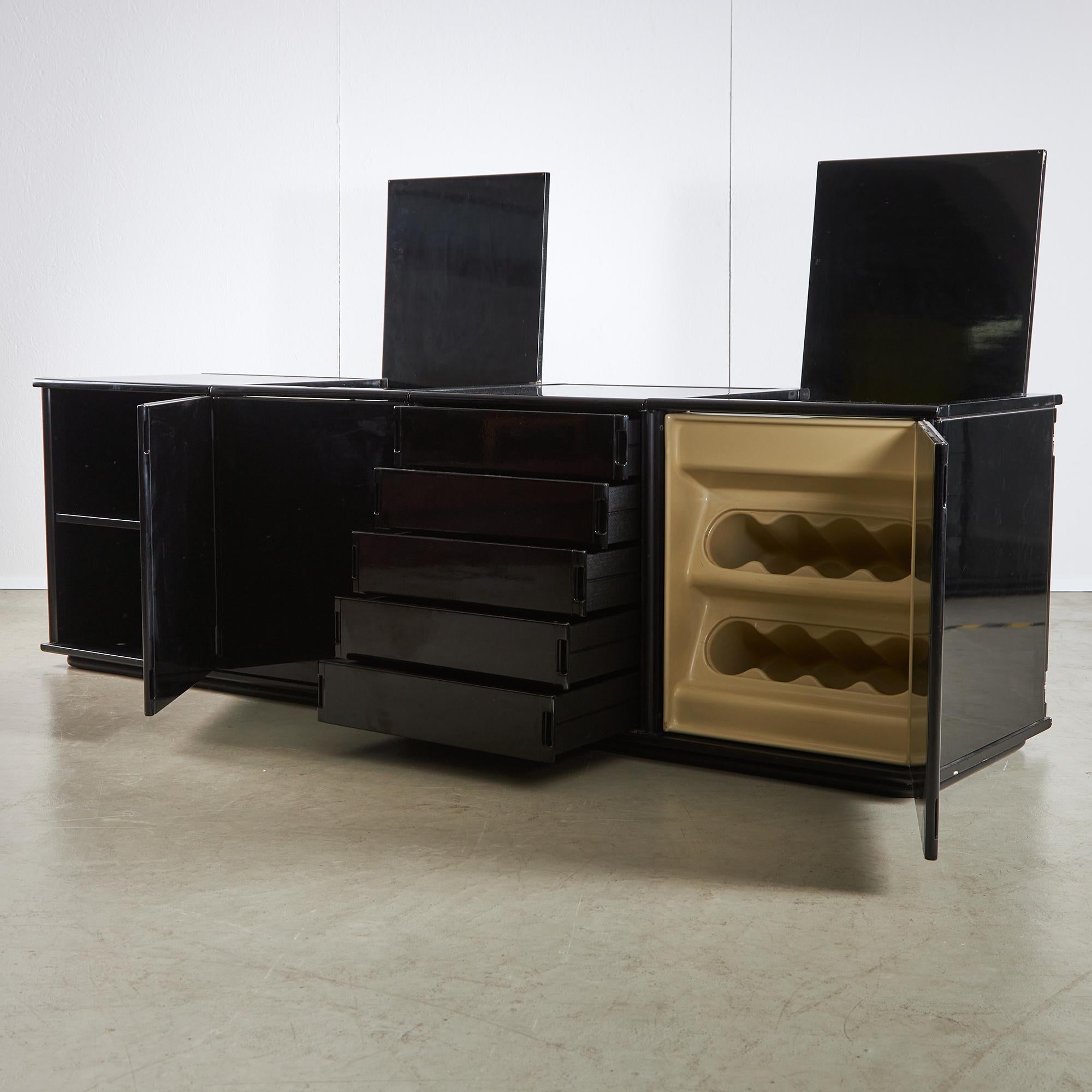 Metal Larco Series Sideboard by Gianfranco Frattini for Molteni, 1970s