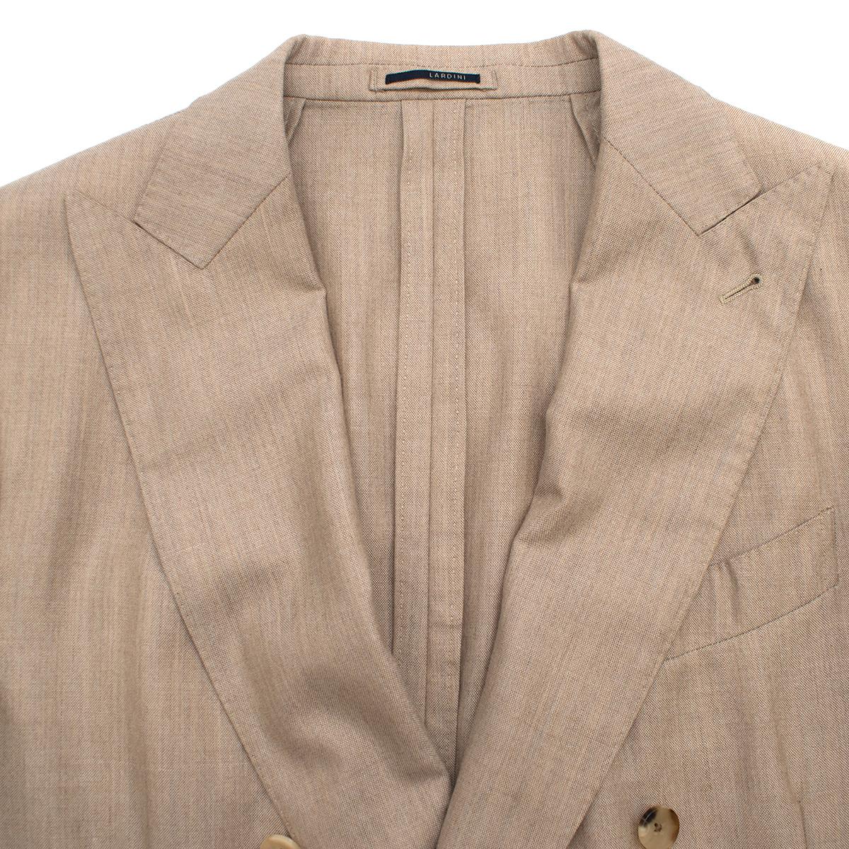 Men's Lardini Beige Cashmere Jacket SIZE IT 54