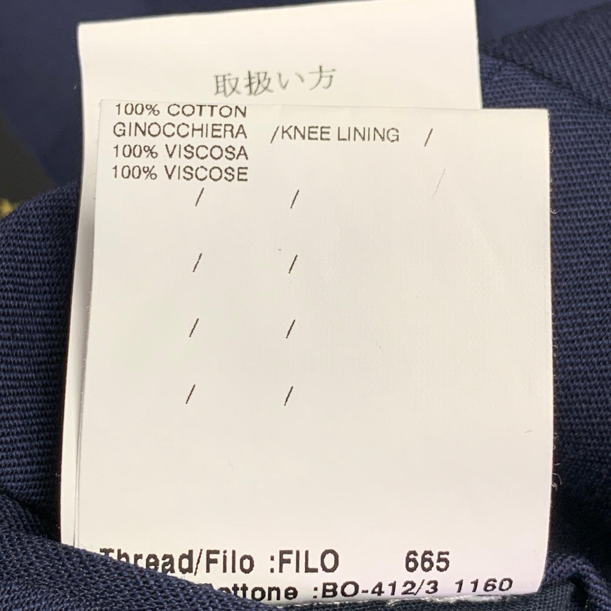 Lardini taglia 32 Pantaloni da sera in misto lana con zip e moschettone in vendita 2