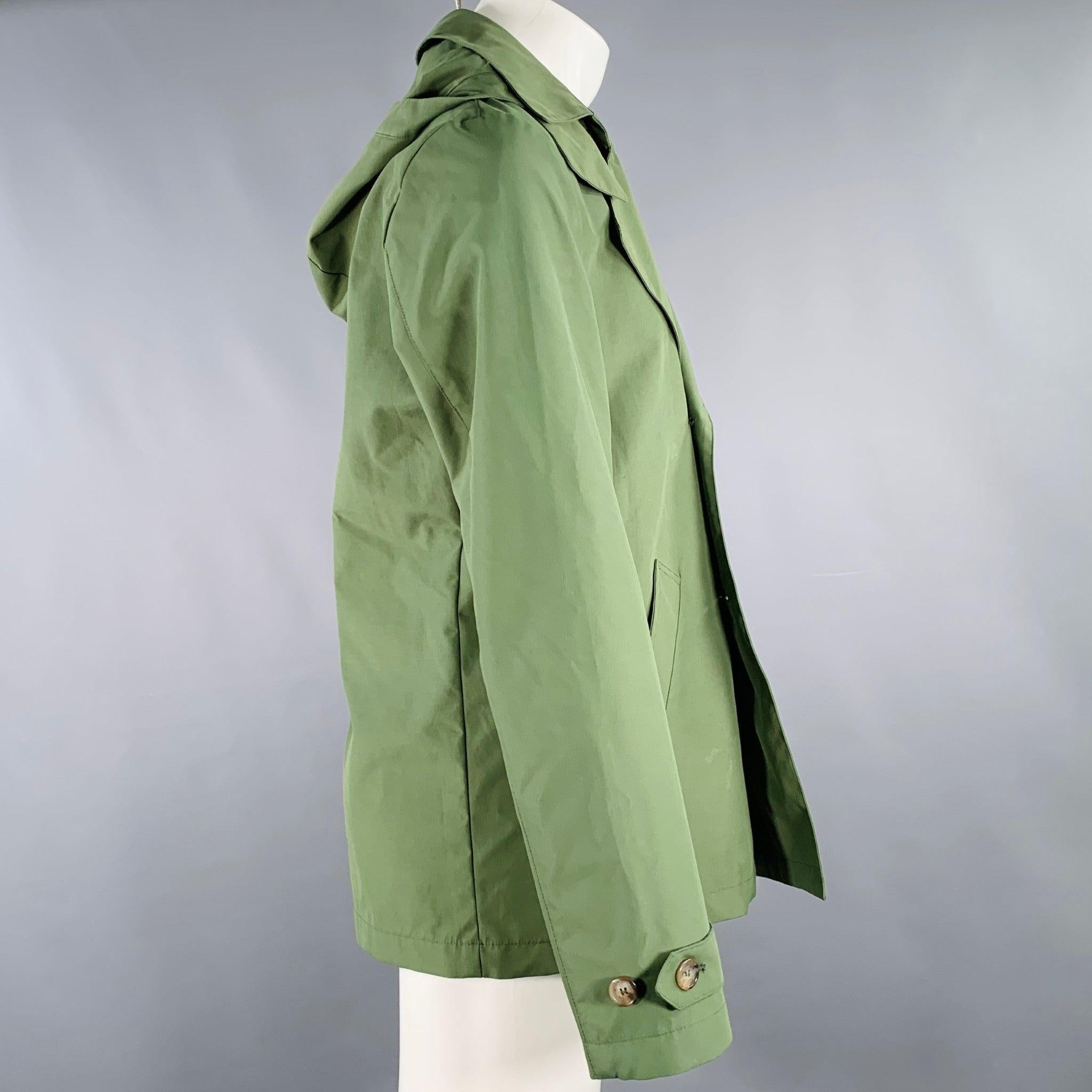 Brown LARDINI Size 40 Green Double Breasted Jacket For Sale