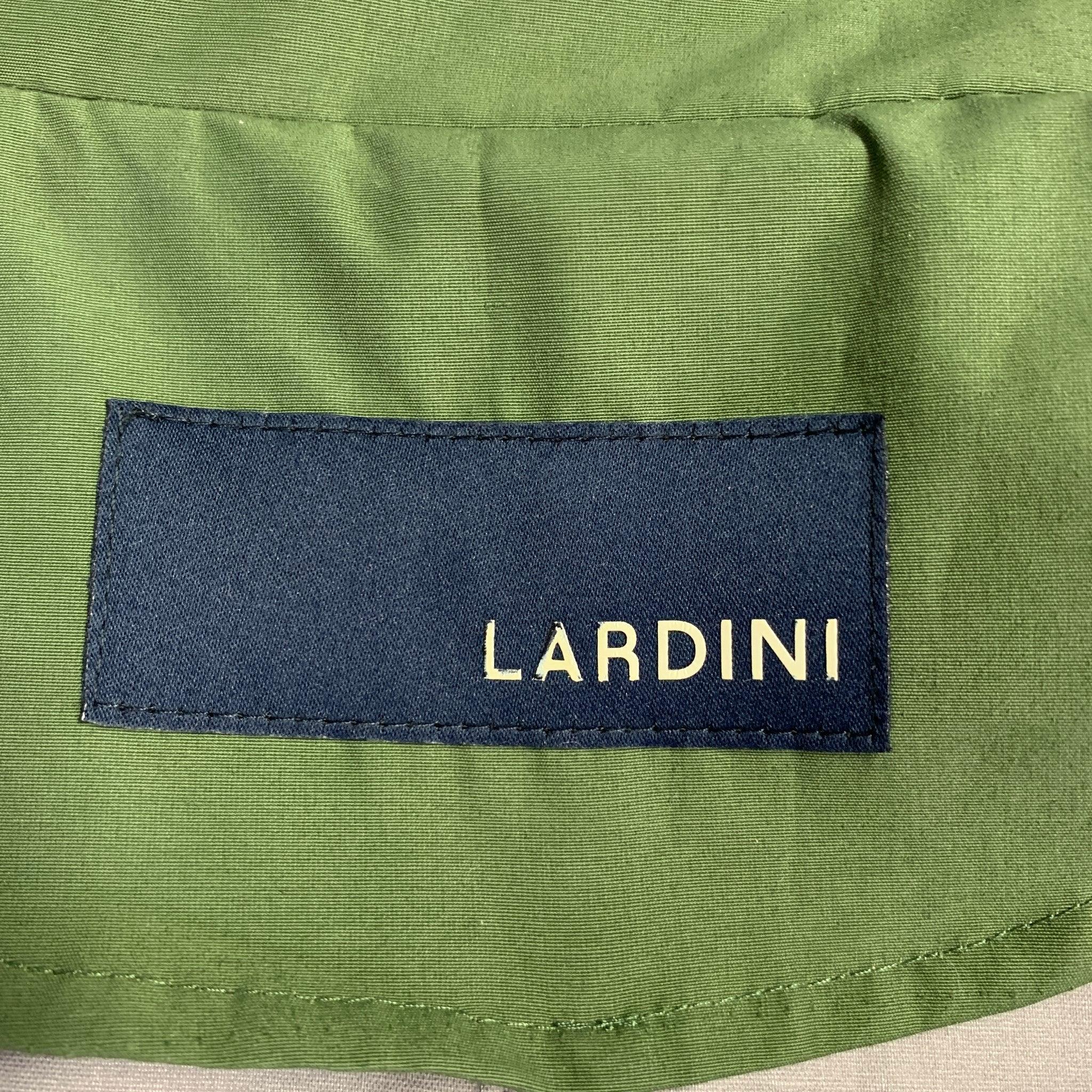 LARDINI Size 40 Green Double Breasted Jacket For Sale 1