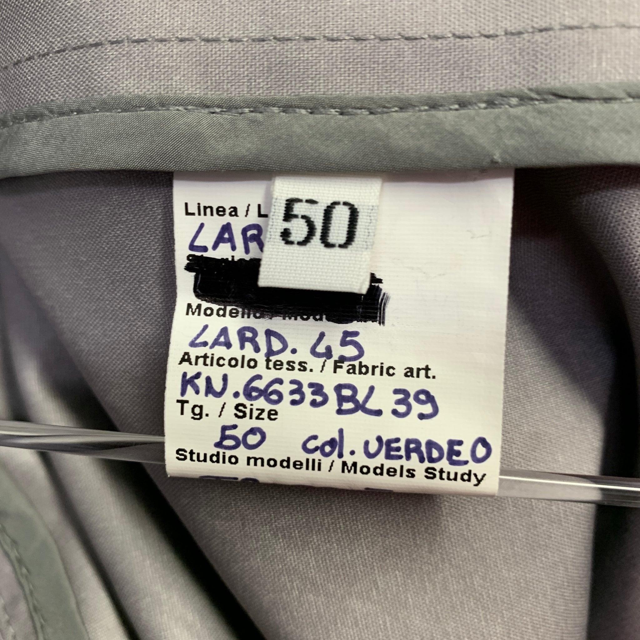 LARDINI Size 40 Green Double Breasted Jacket For Sale 2