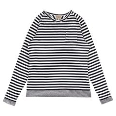 Top a maniche lunghe a righe Lardini