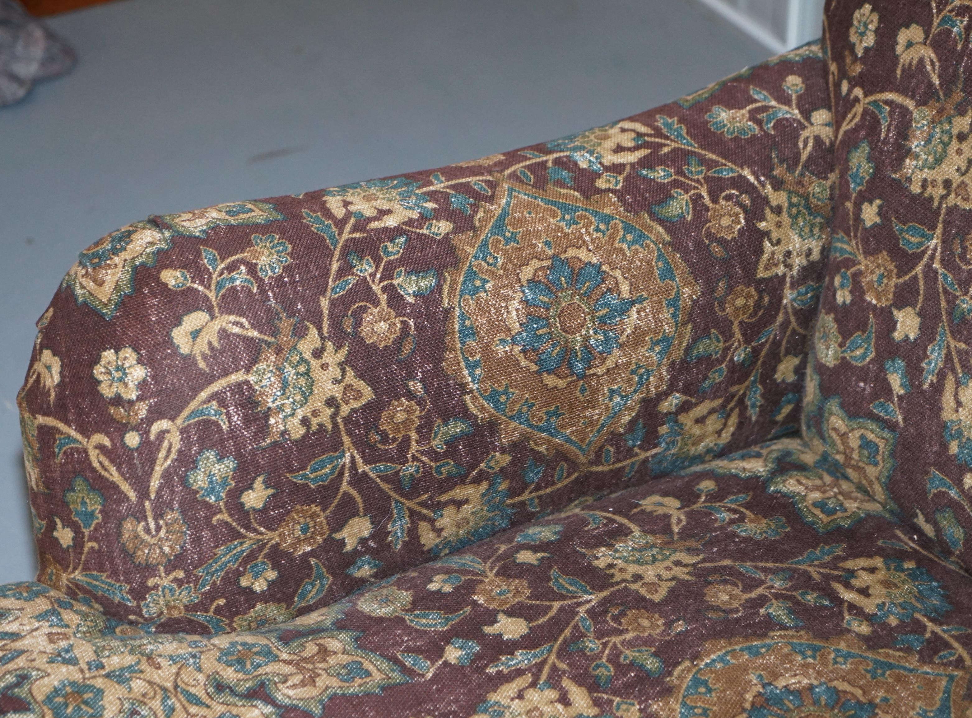 Large Oversized Ralph Lauren Chaise Lounge Sofa Armchair Floral Upholstery 2