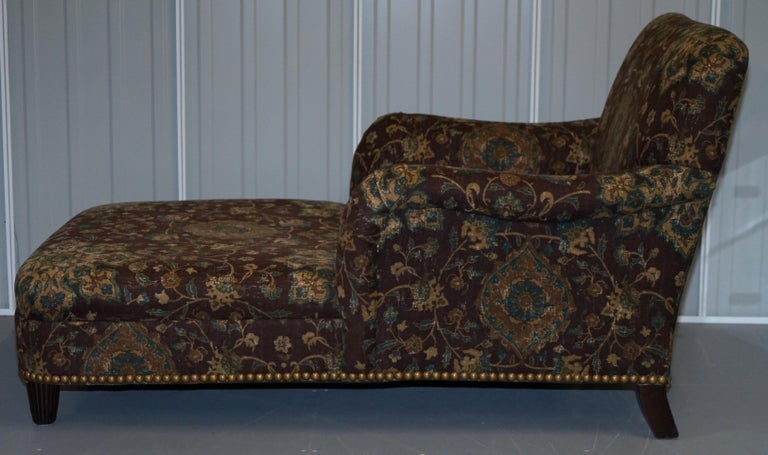 Large Oversized Ralph Lauren Chaise Lounge Sofa Armchair Floral Upholstery  at 1stDibs