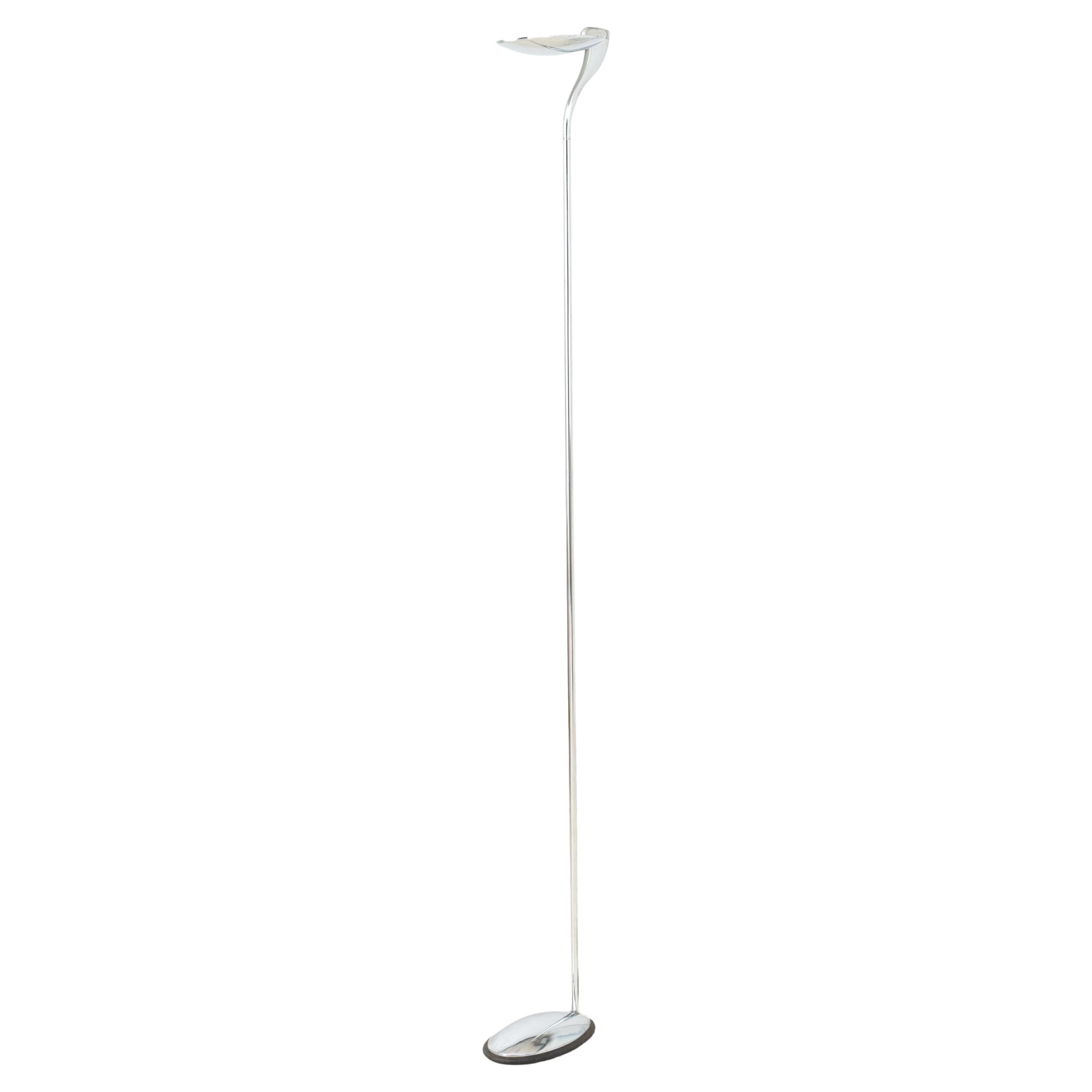 Lareico Italian Modern Chrome Floor Lamp For Sale