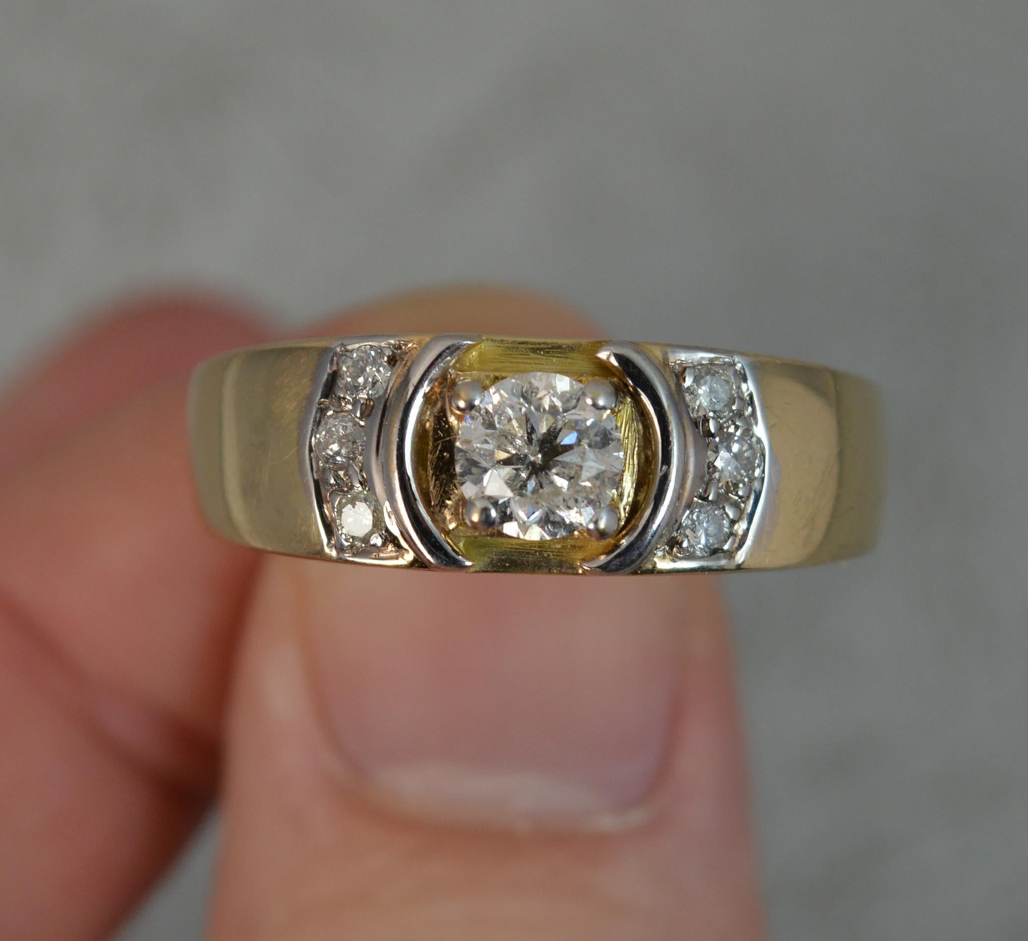 9 carat diamond ring on finger