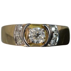 Large 0.75 Carat Diamond 9 Carat Gold Ring