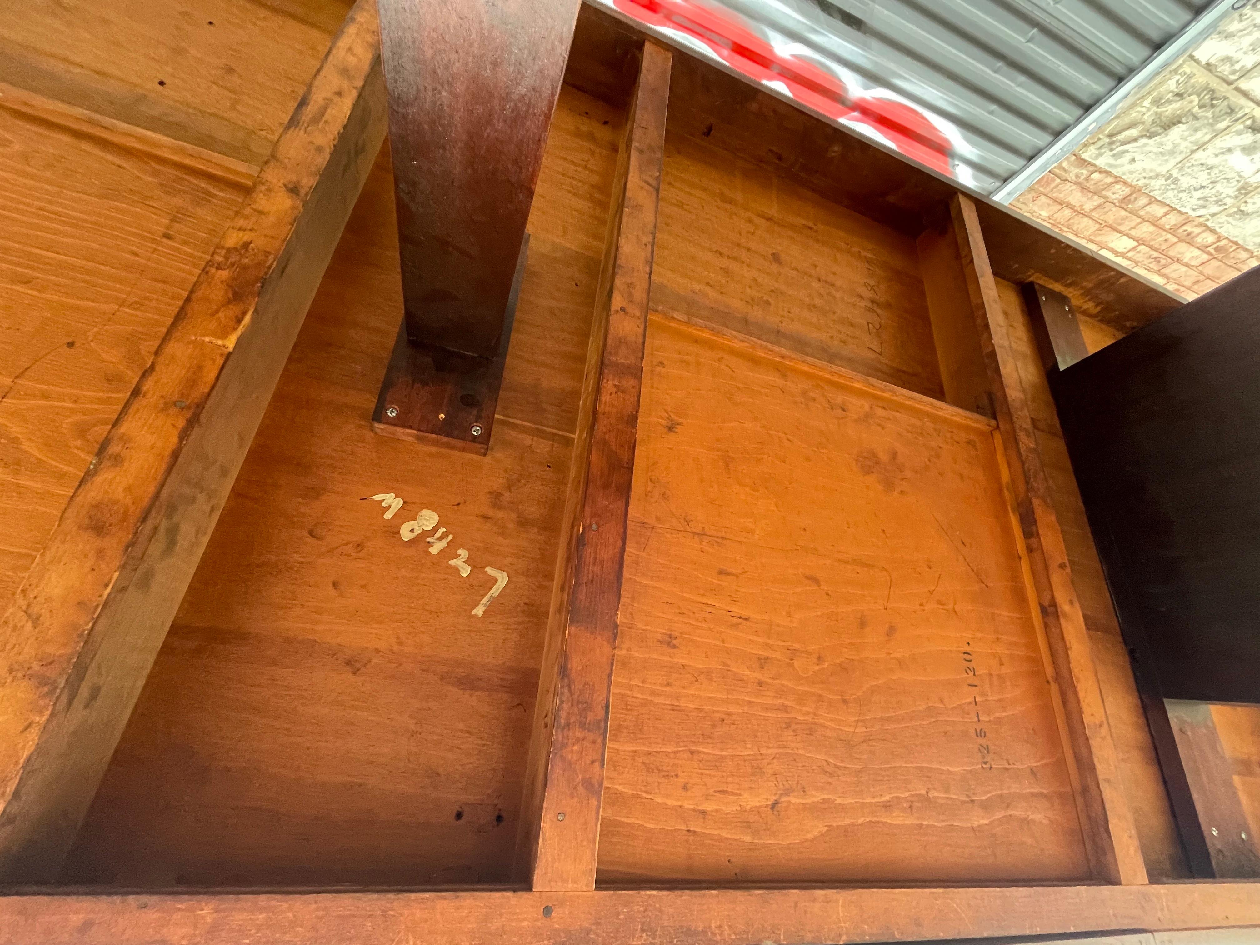 Large 10 Foot Early 20th Century Library / Dining Table, Two Drawers, Regency For Sale 11