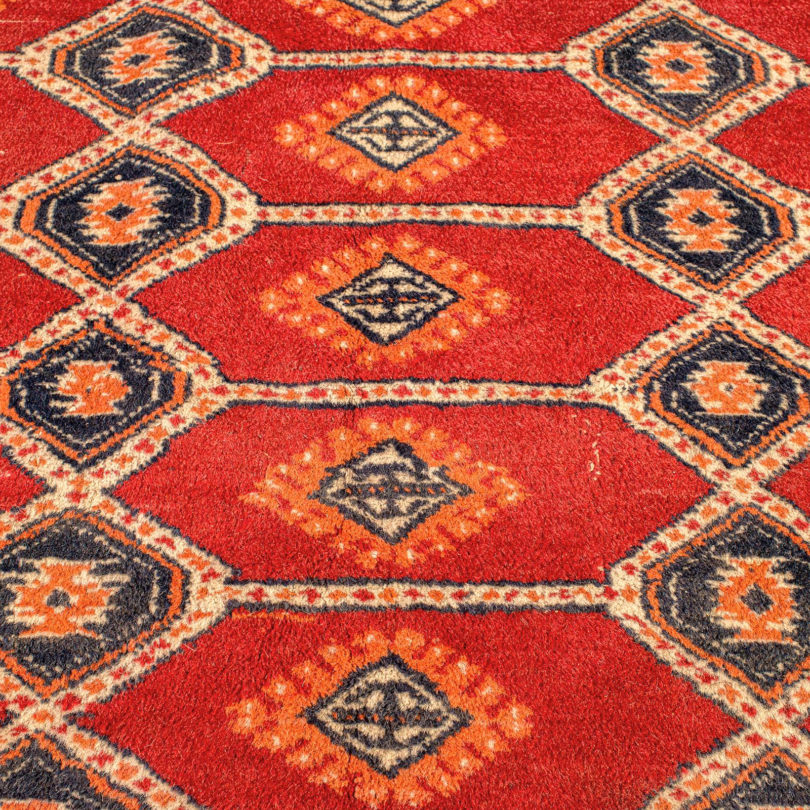 Large 10' Vintage Bokhara Rug, Middle Eastern, Woven, Hall, Living Room Carpet For Sale 2