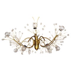 Large 12-Arm Pyra Snowflake Chandelier by Emil Stejnar for Rupert Nikoll, 1950s