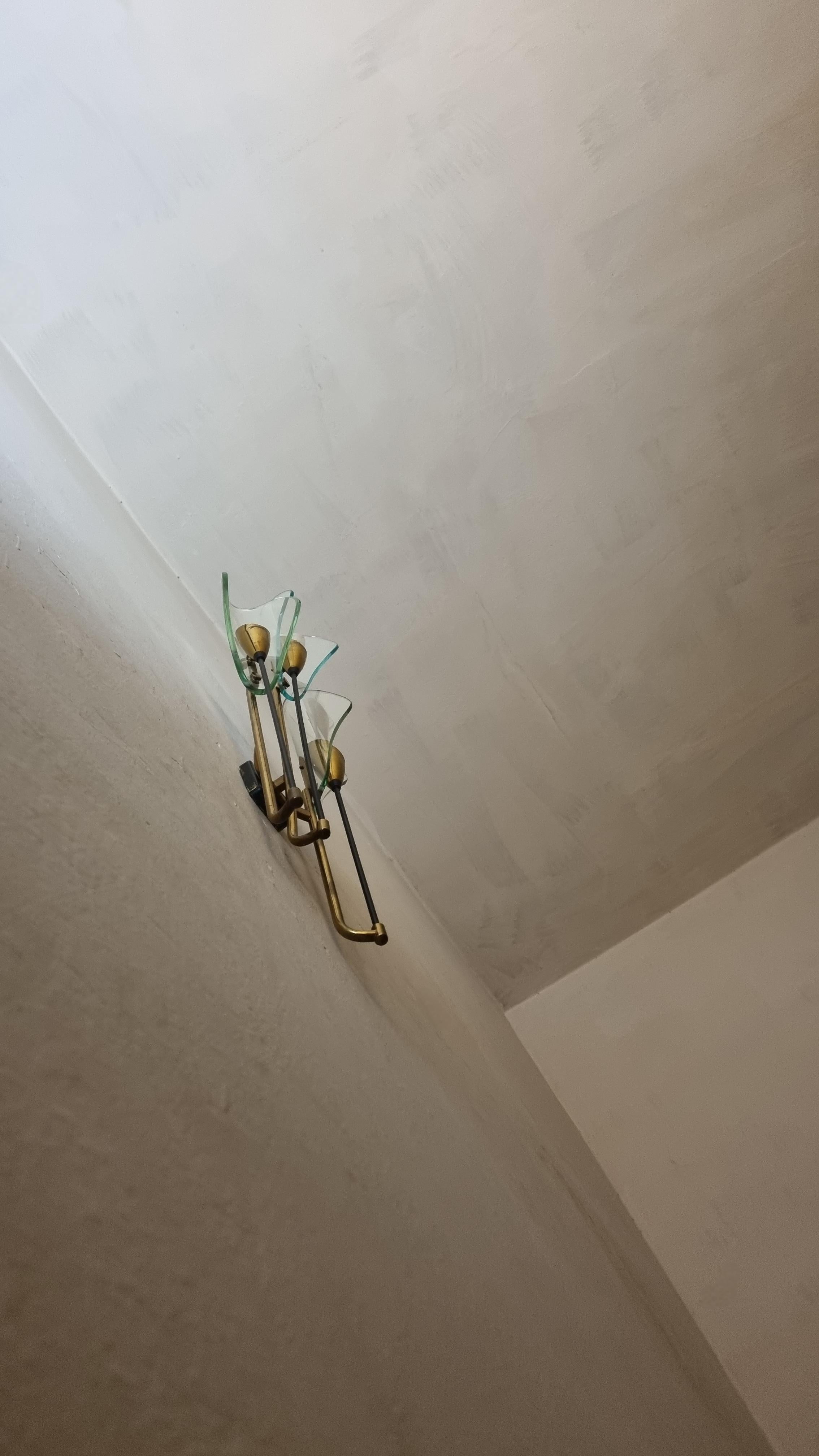 Großer Wandleuchter 1204, entworfen von Luigi Molin für Molinindustrie Mestre 1950 im Angebot 2