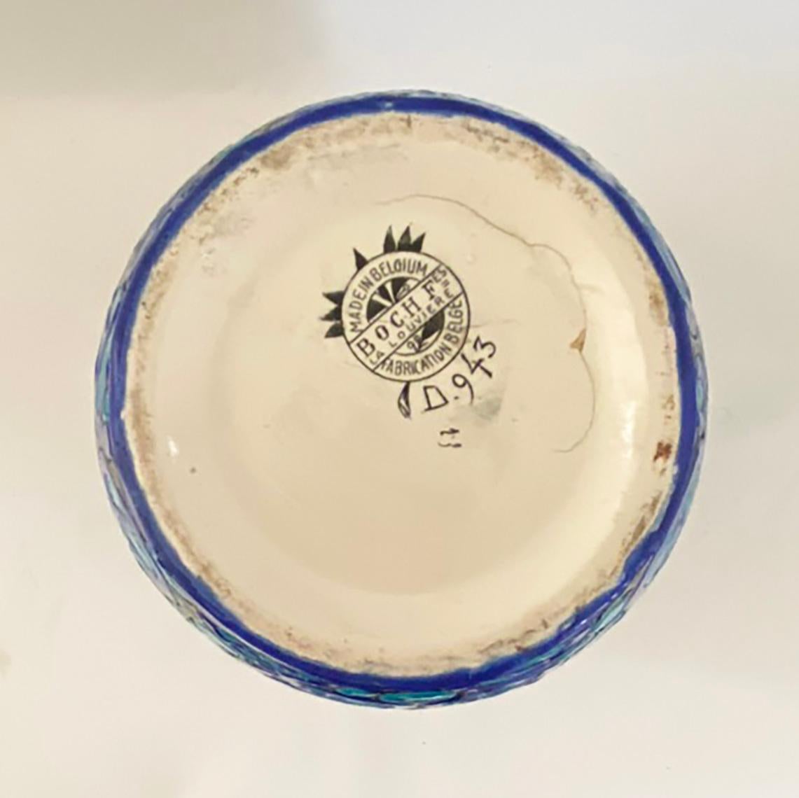 Grand vase en forme de cerf de Charles Catteau for Boch Freres pour Charles Catteau en vente 5
