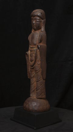 Large 13th/14thC Early Korean Iron Buddha. Solid Cast, Charismatic, Spiritual