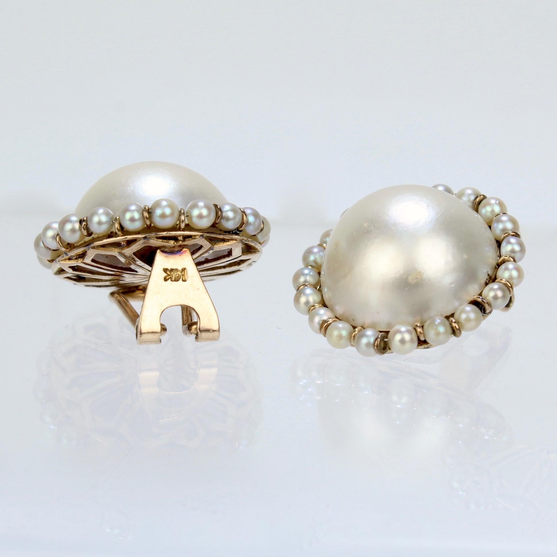 pearl clip on earrings