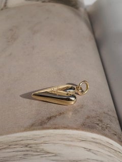 Large 14K Gold Engravable LoveYouMore Heart Pendant on Cable Chain