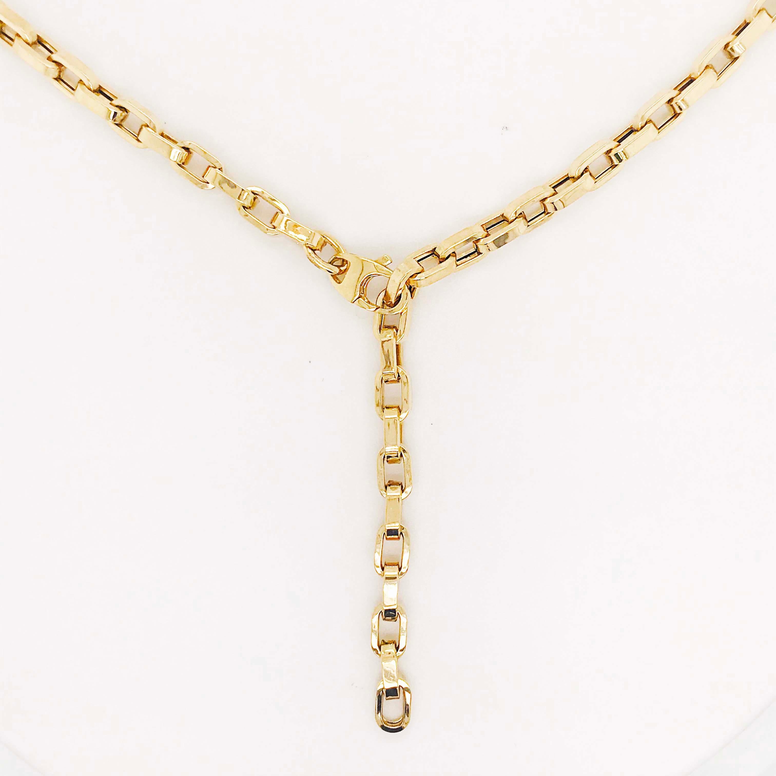 gold chain with large clasp