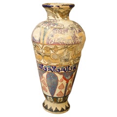 Large 14th Century Persian Pottery Funerary Vase