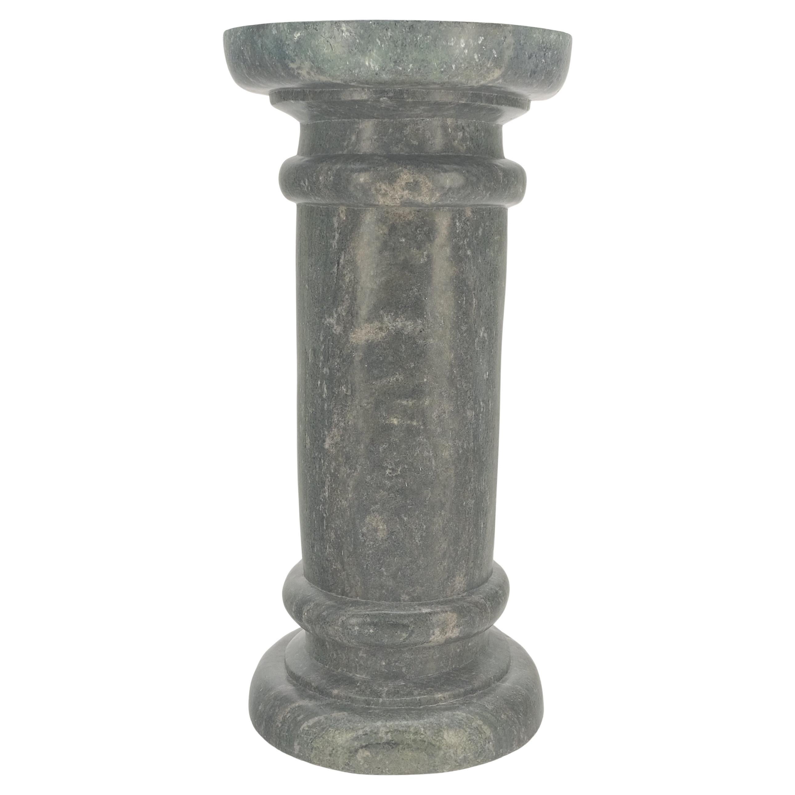 Large 15" Diameter Turned Marble Pedestal MINT