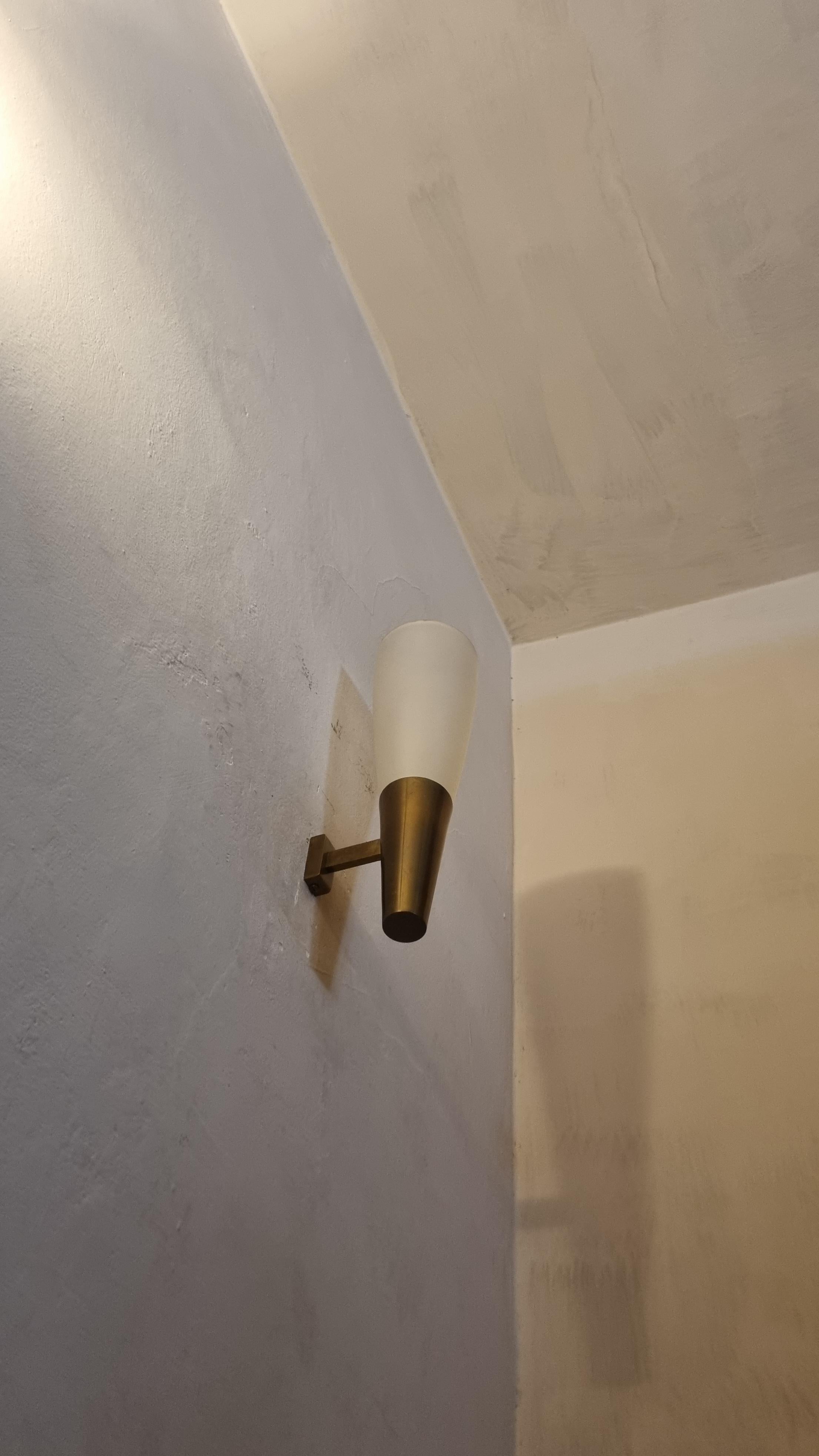 Large 1537 wall sconces designed by Pietro Chiesa for Fontana Arte 1936 en vente 3