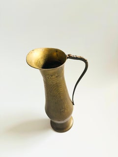 Large 15.5" Vintage Brass Pitcher