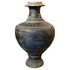 Large 15th century Khmer blackware vessel