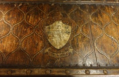 Large 15th Century Wedding Cassone With Pastiglia Decoration, Florence Italy