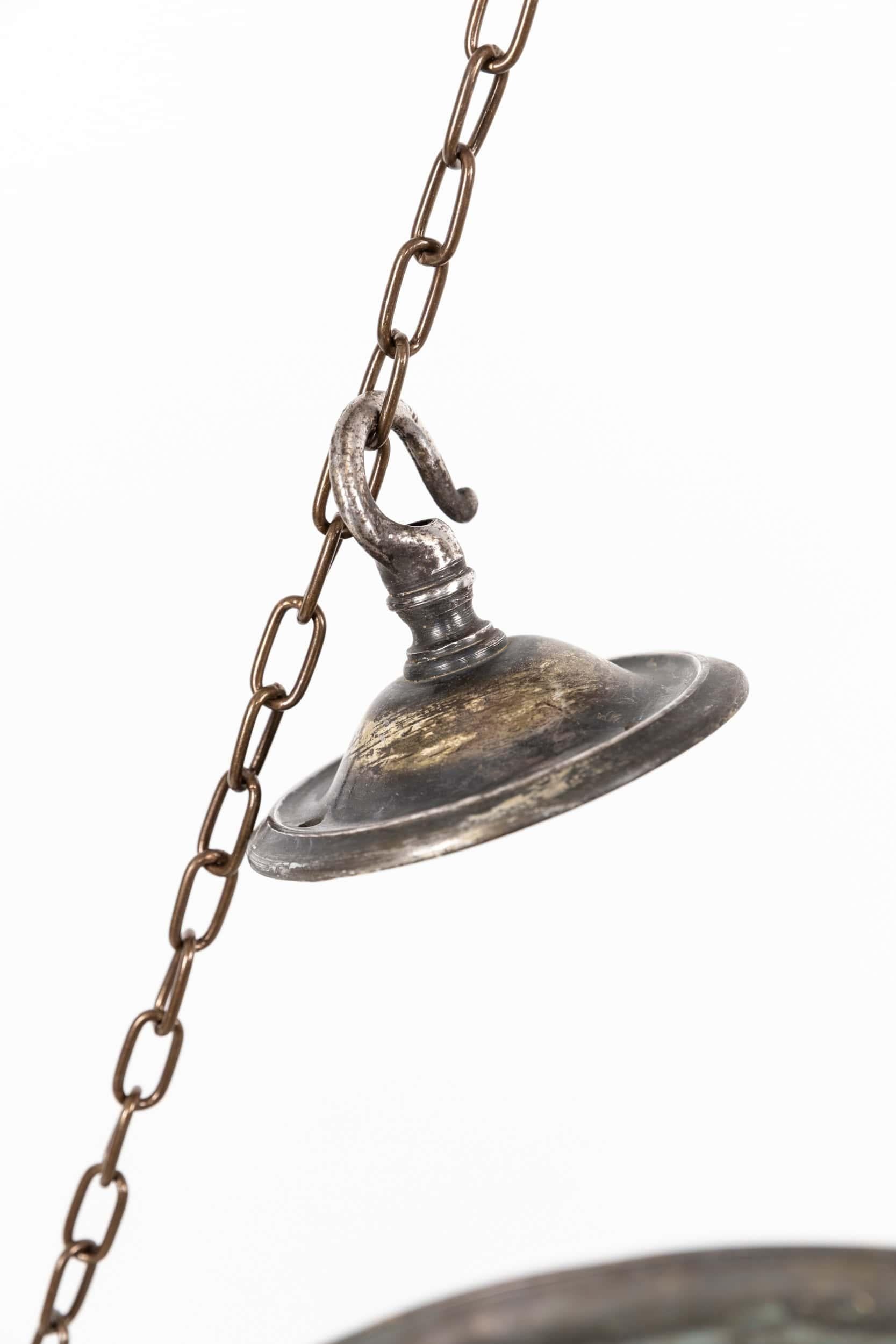 Gran colgante Plafonnier antiguo de 16