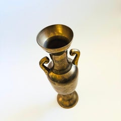 Large 16" Brass Amphora Vase