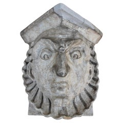 Used Mascaron Ceramic Gargoyle from Westside Manhattan Building 