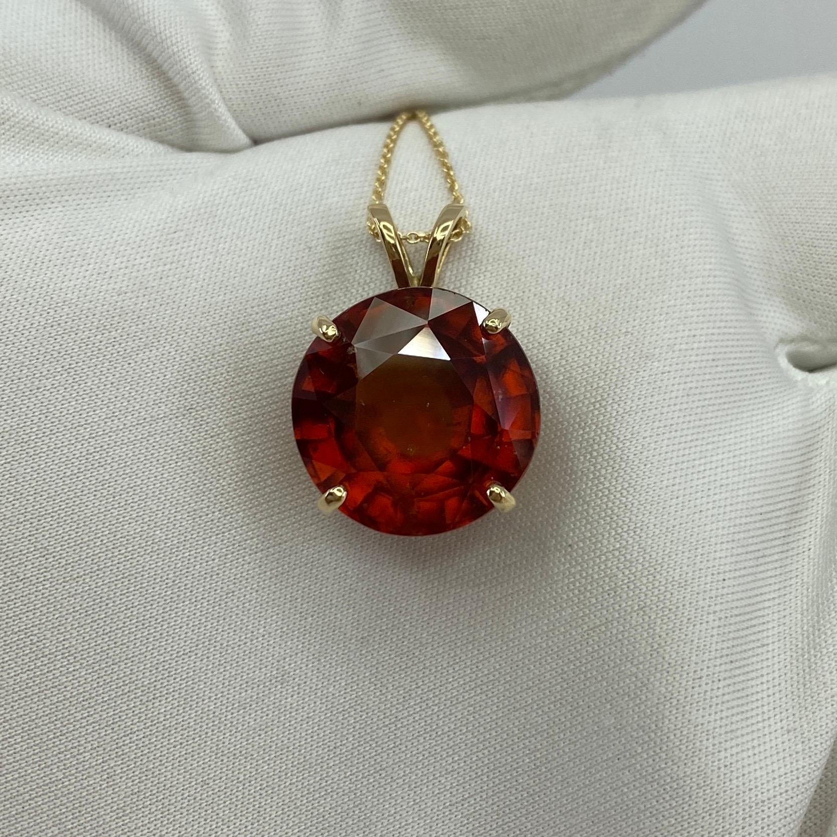 large garnet pendant